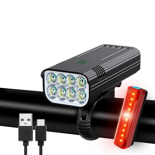 VeloBright - Éclairage Vélo 3600 Lumens Rechargeable USB