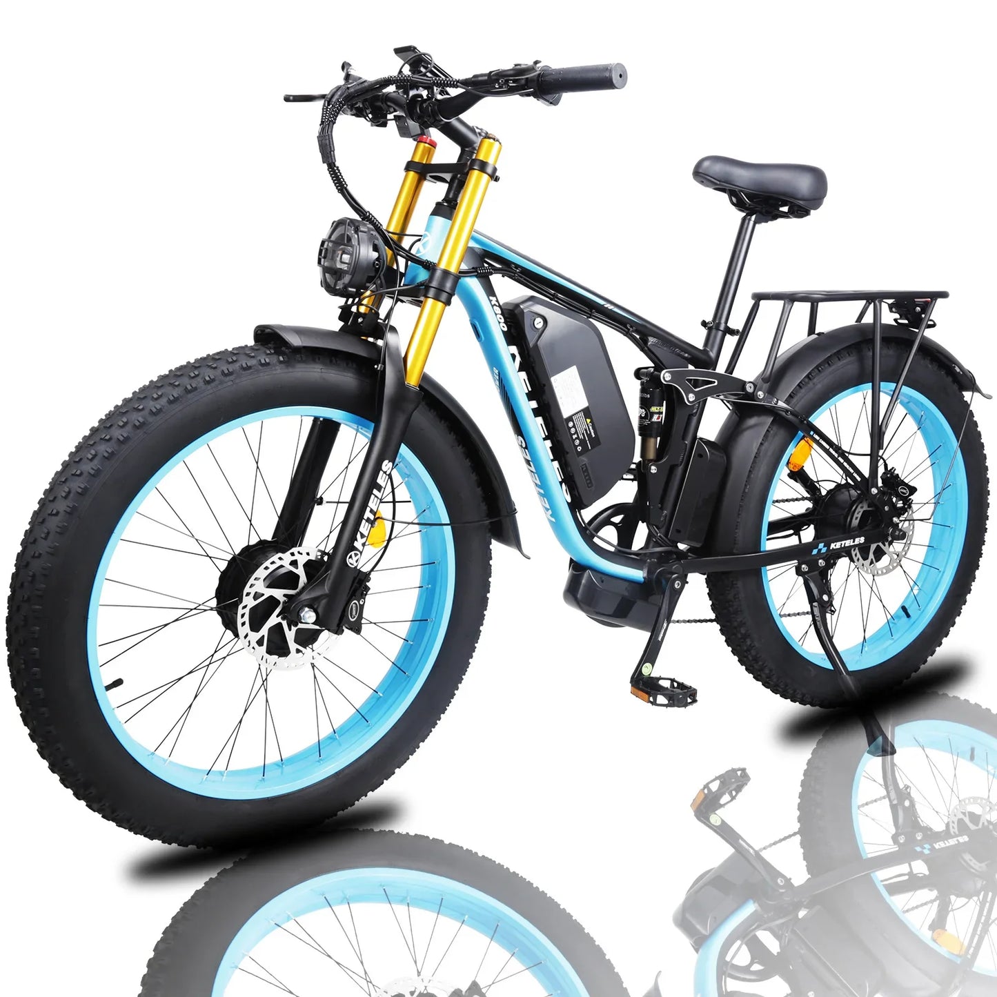 vtt electrique bleu